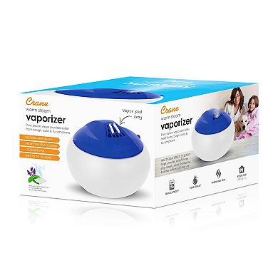 Crane Pure Steam Vaporizer 1.0 Gallon Filter Free Whisper Quiet Pure Mist Dishwasher Safe