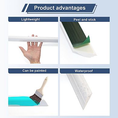 Peel and Stick Wall Trim Set Preformed Frame Wainscoting