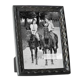 Belle Maison Black Embossed 5x7 Photo Frame
