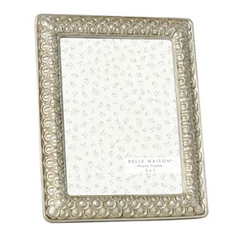 Belle Maison Silver Finish Ornate 5x7 Photo Frame