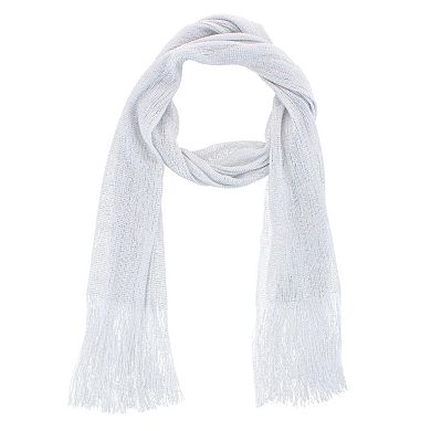 CTM Women's Shimmering Fringe Evening Shawl Scarf