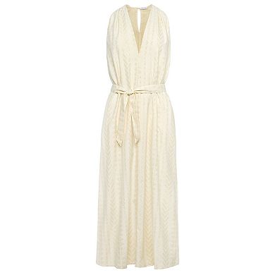 Lascana Women's Metallic Column Maxi Dress