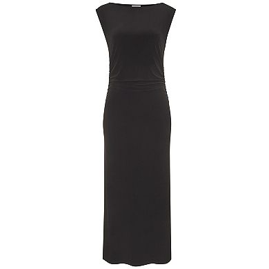 Lascana Women's Boat Neck Fitted Maxi Dress