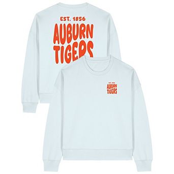 Women's Uscape Apparel White Auburn Tigers Cloud Sweatshirt