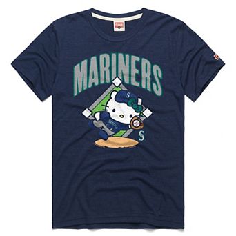 Unisex Homage Navy Seattle Mariners Hello Kitty Tri-Blend T-Shirt