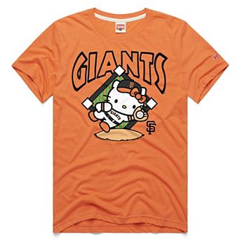 Unisex Homage Orange San Francisco Giants Hello Kitty Tri-Blend T-Shirt