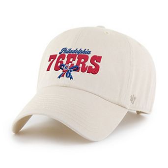 Women's '47 Natural Philadelphia 76ers Bow Stack Clean Up Adjustable Hat