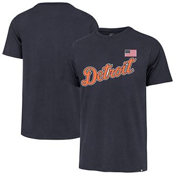 Men's '47 Navy Detroit Tigers Heritage U.S. Flag T-Shirt