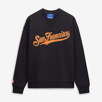 Women's Terez Black San Francisco Giants Cloud Embossed Sweatshirt