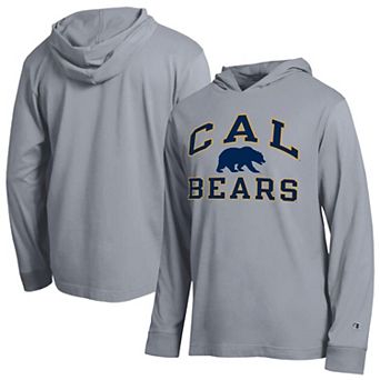 Men's Champion Heather Gray Cal Bears High Motor All-Star Long Sleeve Hooded T-Shirt