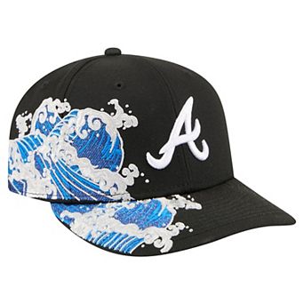 Men's New Era Black Atlanta Braves Surf 59FIFTY Fitted Hat