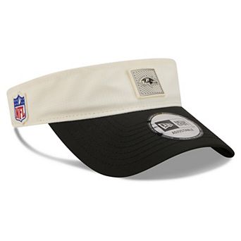 Men's New Era Cream/Black Baltimore Ravens 2026 NFL Training Camp Adjustable Visor