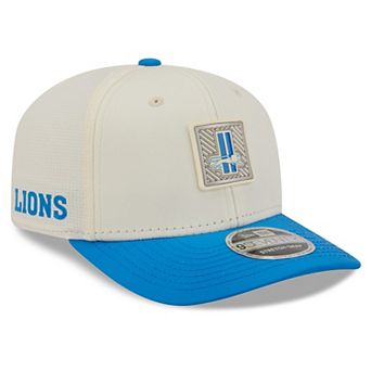 Men's New Era Cream/Blue Detroit Lions 2026 NFL Training Camp 9SEVENTY Adjustable Hat