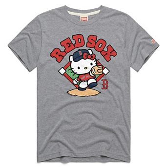 Unisex Homage Gray Boston Red Sox Hello Kitty Tri-Blend T-Shirt