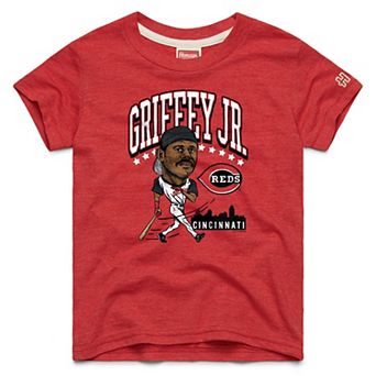 Youth Homage Ken Griffey Jr. Red Cincinnati Reds Cooperstown Collection Player Graphic Tri-Blend T-Shirt