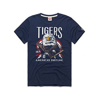 Men's Homage Navy Detroit Tigers America's Pastime Tri-Blend T-Shirt