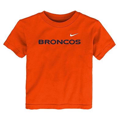 Toddler Nike Orange Denver Broncos Wordmark T-Shirt