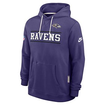 Men's Nike Purple Baltimore Ravens Alt Sideline Standard Issue Dri-FIT Hoodie
