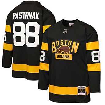 Youth Mitchell & Ness David Pastrnak Black Boston Bruins 2016 Winter Classic Power Play Jersey