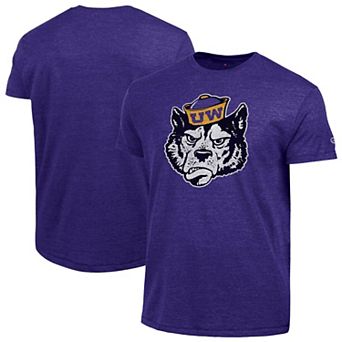 Men's Champion Purple Washington Huskies Vintage Triumph Tri-Blend T-Shirt