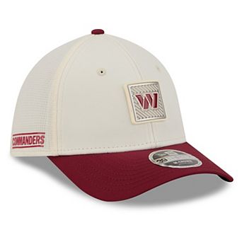 Men's New Era Cream/Burgundy Washington Commanders 2026 NFL Training Camp 39THIRTY Flex Hat