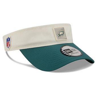 Men's New Era Cream/Midnight Green Philadelphia Eagles 2026 NFL Training Camp Adjustable Visor
