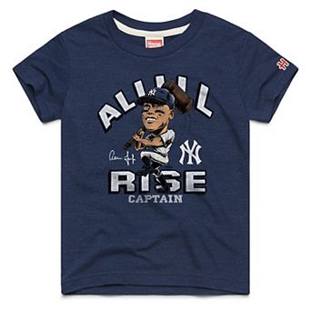 Youth Homage Aaron Judge Navy New York Yankees Caricature Tri-Blend T-Shirt