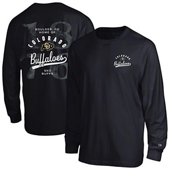 Men's Champion Black Colorado Buffaloes Laminated All-Star Long Sleeve T-Shirt