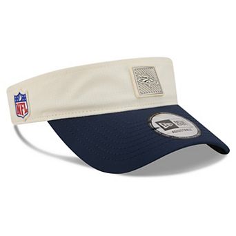 Men's New Era Cream/Navy Denver Broncos 2026 NFL Training Camp Adjustable Visor