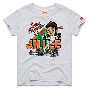 Youth Homage Jung Hoo Lee Ash San Francisco Giants Player Graphic Tri-Blend T-Shirt