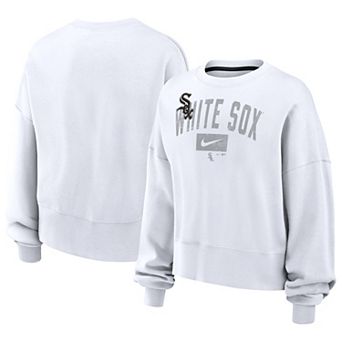 Women's Nike White Chicago White Sox Oversized Phoenix Fleece Sweatshirt
