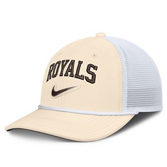 Men's Nike Natural/White Kansas City Royals Rise Dri-FIT Trucker Adjustable Hat