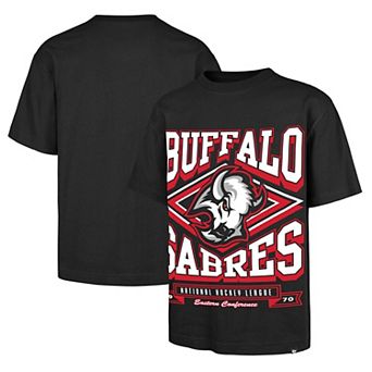 Men's '47 Black Buffalo Sabres Foundation Heater T-Shirt