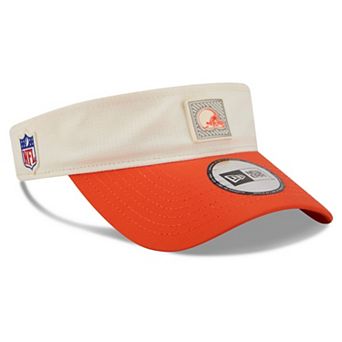 Men's New Era Cream/Orange Cleveland Browns 2026 NFL Training Camp Adjustable Visor