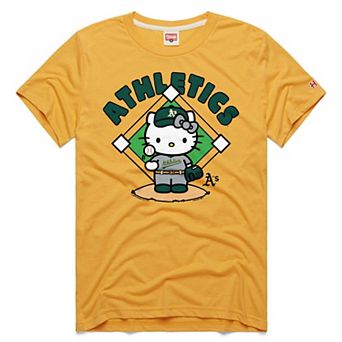 Unisex Homage Gold Athletics Hello Kitty Tri-Blend T-Shirt