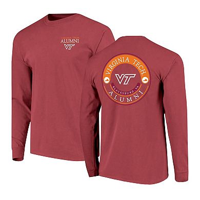 Men's Maroon Virginia Tech Hokies Circle Seal Alumni Long-Sleeve T-Shirt