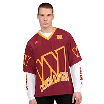 Men's Starter Burgundy/White Washington Commanders Short Sleeve & Long Sleeve T-Shirt Combo Pack