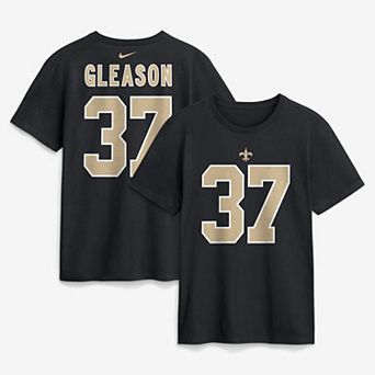 Men's Nike Steve Gleason Black New Orleans Saints Retired Name & Number T-Shirt