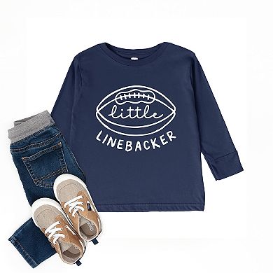 Little Linebacker - Toddler Long Sleeve Graphic Tee