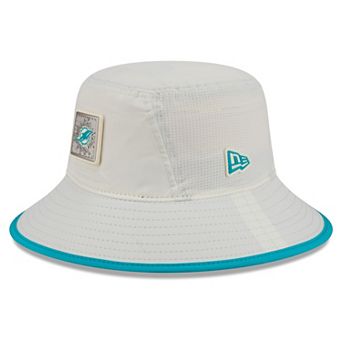 Men's New Era Cream Miami Dolphins 2026 NFL Training Camp Sport Bucket Hat