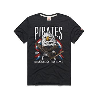 Men's Homage Charcoal Pittsburgh Pirates America's Pastime Tri-Blend T-Shirt
