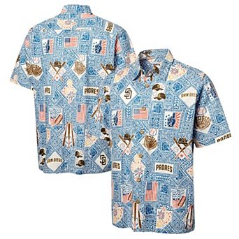 Men's Reyn Spooner Blue San Diego Padres Americana Button-Up Top
