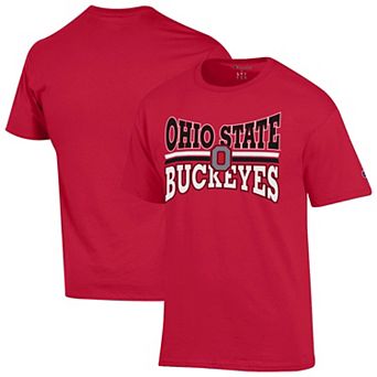 Men's Champion Scarlet Ohio State Buckeyes Team Zoom T-Shirt