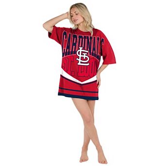 Women's Concepts Sport Red St. Louis Cardinals Mosaic Knit Nightdress