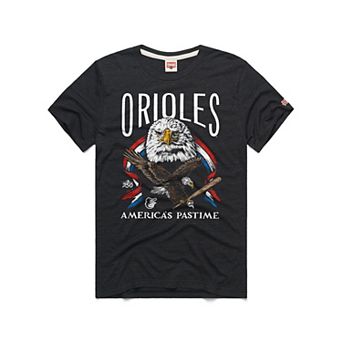 Men's Homage Charcoal Baltimore Orioles America's Pastime Tri-Blend T-Shirt
