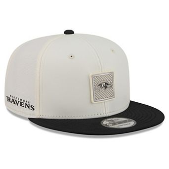 Men's New Era Cream/Black Baltimore Ravens 2026 NFL Training Camp 9FIFTY Snapback Hat
