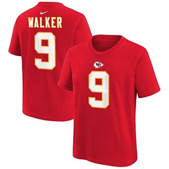 Youth Nike Kenneth Walker III Red Kansas City Chiefs Name & Number T-Shirt