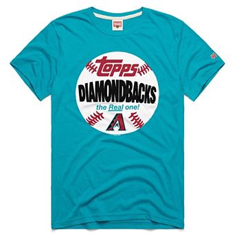 Men's Homage Teal Arizona Diamondbacks MLB x Topps Baseball The Real One Tri-Blend T-Shirt