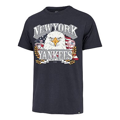 Men's '47 Navy New York Yankees Americana Eagle T-Shirt