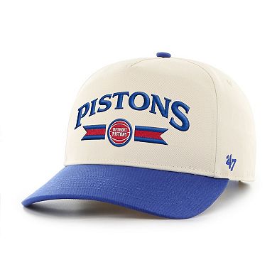 Men's '47 Natural Detroit Pistons Fast Break Chase Hitch Adjustable Hat